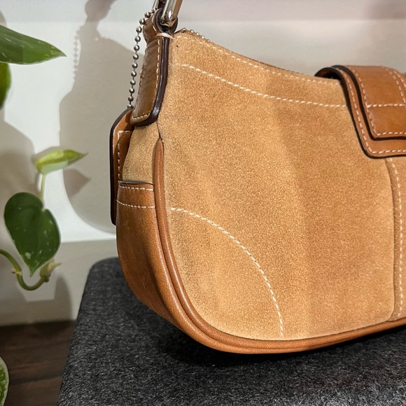 Vintage Coach Y2K Hamptons suede Demi bag 7558 - Picture 5 of 13